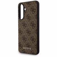 Guess 4G Metal Gold Logo dėklas telefonui Samsung Galaxy A36 - ruda