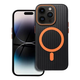 Dėklas SIMPLY, suderinamas su MagSafe, skirtas iPhone 14 Pro, titano juodas