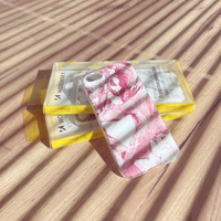 Wozinsky marmurinis TPU dėklas dangtelis Samsung Galaxy A22 4G rožinis