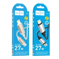 Kabelis (m) USB-C į Lightning Hoco PD 27W 1 m X117 - juodas (m)