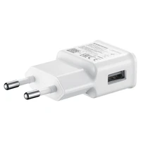 Samsung EP-TA200EWE USB-A 15W sieninis įkroviklis su EP-DR140AWE USB-A - USB-C kabeliu (OOB Bulk - pakaitinė pakuotė) - baltas