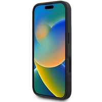 DKNY Languotas raštas magnetinis iPhone 16 dėklas - juodas