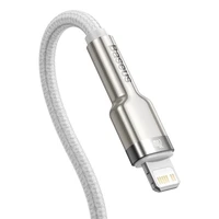 USB-C kabelis Lightning įrenginiams Baseus Cafule, PD, 20W, 2m (baltas)