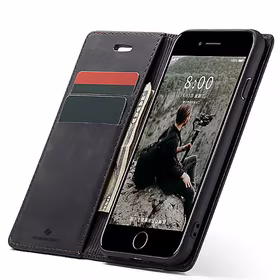 Spacecase piniginės dėklas iPhone 6/6s juodas