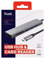 Trust Halyx USB 3.2 Gen 1 (3.1 Gen 1) Type-C 104 Mbit/ai Aliuminis