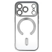 Metalinis Magsafe dėklas iPhone 17 Pro sidabrinis
