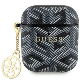 Guess GUA2PGCE4CK AirPods 1/2 dėklas – juodas GCube Charm