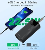 Išorinė baterija Power Bank Choetech B730 22.5W 30000mAh juoda