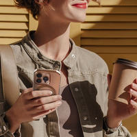 Crong Clear MAG Pro - iPhone 16 Pro MagSafe dėklas (Desert)