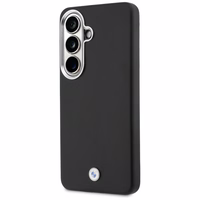 BMW Sign Metal Logo MagSafe dėklas Samsung Galaxy S26 - juodas