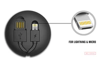 REMAX kabelis Cutebaby RC-99t 2 in 1 - USB į Micro USB, Lightning - juodas