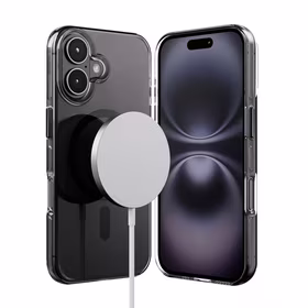 Crong Clear MAG Pro - iPhone 16 MagSafe dėklas (juodas)
