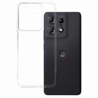 Itin plonas 1mm dėklas telefonui Motorola Edge 50 Pro 5G permatomas
