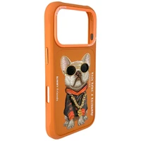 Nimmy Glasses Cool Dog iPhone 17 Pro deklas - oranzinis