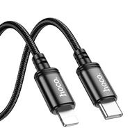 Kabelis USB C į Lightning Hoco PD 27W 2 m X89 juodas