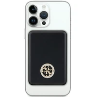 Guess Magnetinė 4G Strassed Metalinis Logotipas indukcinė išorinė baterija 15W 5000mAh - juoda