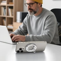 Tech-Protect MMR600 magnetinis telefono žiedinis laikiklis - sidabrinis