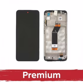 Ekranas skirtas Xiaomi Redmi 10 (2022) juodas su rėmeliu OEM