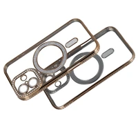 Bling Magsafe auksinis dėklas telefonui iPhone 17