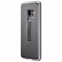 Samsung apsauginis Standing Cover - dėklas Samsung Galaxy S9 with kickstand (sidabrinis)