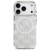 Karl Lagerfeld IML KL Monograma Magnetinis dėklas telefonui iPhone 17 Pro - baltas