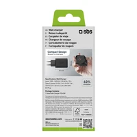 SBS TETRGAN1C45W 45W GaN USB-C sieninis įkroviklis su Power Delivery - juodas