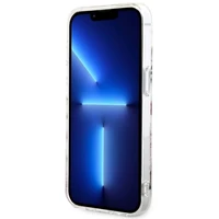 Guess Flower Magnetinis dėklas telefonui iPhone 14 - permatomas