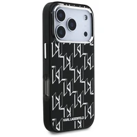 Karl Lagerfeld IML KL Monograma Magnetinis dėklas iPhone 17 Pro - juodas
