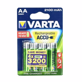VARTA HR6 AA Recharge Accu Power 2100 mAh 56706 Įkrovimo tikslumas 4 vnt Žalia, Geltona