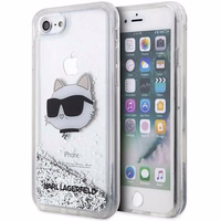 Karl Lagerfeld KLHCI8LNHCCS iPhone 7/8/SE 2020/2022 sidabrinis/sidabrinis kietas dėklas Blizgantis Choupette Galva
