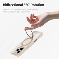 Rock Rotating Stand Soft Touch Series Magnetinis Iphone 16 Pro Max auksinis