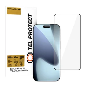 Tempered glass Tel Protect 10X Privacy Titanium for Iphone 17 Pro Max (envelope)
