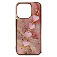 Trend dėklas telefonui Iphone 15 Pro dizainas 6 rožinis