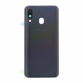 Galinis dangtelis skirtas Samsung A405 A40 2019 / Black / (su kameros stikliuku) HQ