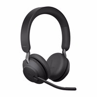 Jabra Evolve2 65 Laisvų rankų įranga Bevielis Su lankeliu Biuras / skambučių centras C tipo USB Bluetooth Juoda