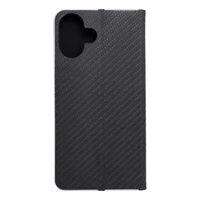 LUNA Book Carbon dėklas telefonui iPhone 16 Plus juodas