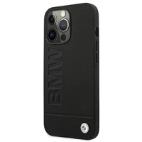 BMW Signature Logo Imprint dėklas iPhone 13 Pro Max - juodas