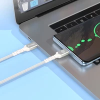 Blavec Cable Raptor braided - USB to Lightning - 2,4A 0,5 metres Apple CarPlay (CRA-UL24WS05) white-silver