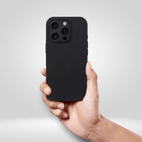 Silikoninis dėklas 2mm IPHONE 15 Pro Max suderinamas su Magnetine juodas