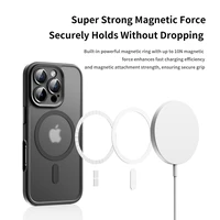 Rock Guard Touch Matte Series Magnetinis dėklas telefonui Iphone 16 Pro mėlynas