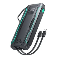 "Powerbank Joyroom JR-L017" 10000 mAh, 22,5 W, su "Lightning" + USB-C kabeliu (juodas)