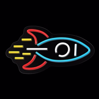 Neon PLEXI LED ROCKET multicolor NNE18 Neolia