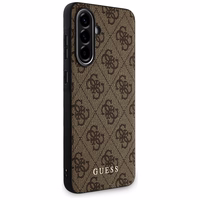 Guess 4G Metal Gold Logo dėklas telefonui Samsung Galaxy A36 - ruda