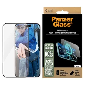 PanzerGlass Žaidimų apsauginis stiklas iPhone 16 Plus 6.7" Itin platus pritaikymas 2859