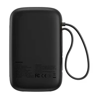 Išorinė baterija Baseus QPow 2 10000mAh 30W 2xUSB-C (juoda)