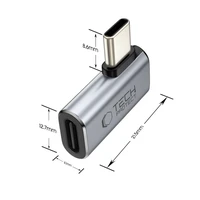 Tech-Protect Ultraboost AA01 USB-C kampinis adapteris - pilkas