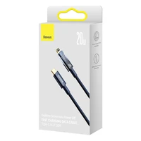 Baseus CATS000003 Lightning - USB-C kabelis 20W 480Mb/s 1m - mėlynas