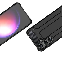 Hibridinis šarvuotas dėklas Samsung Galaxy S24 FE šarvuotas hibridinis dėklas - juodas