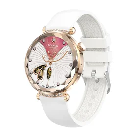 Blavec Išmanusis laikrodis W-19 Liana HD AMOLED Voice Call (SWW19-RG) rožinės aukso spalvos + 2 laikrodžio juostos