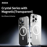 Rock Crystal Series Magnetinis dėklas telefonui Iphone 16 Plus skaidrus
